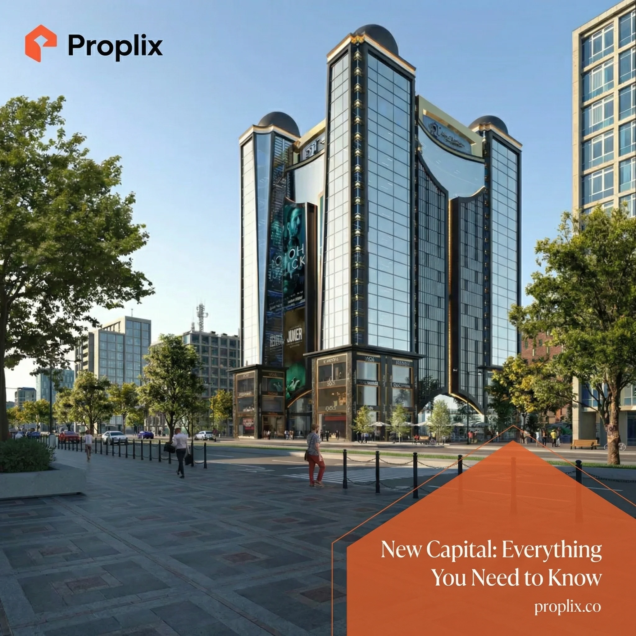Nile towers in the new capital