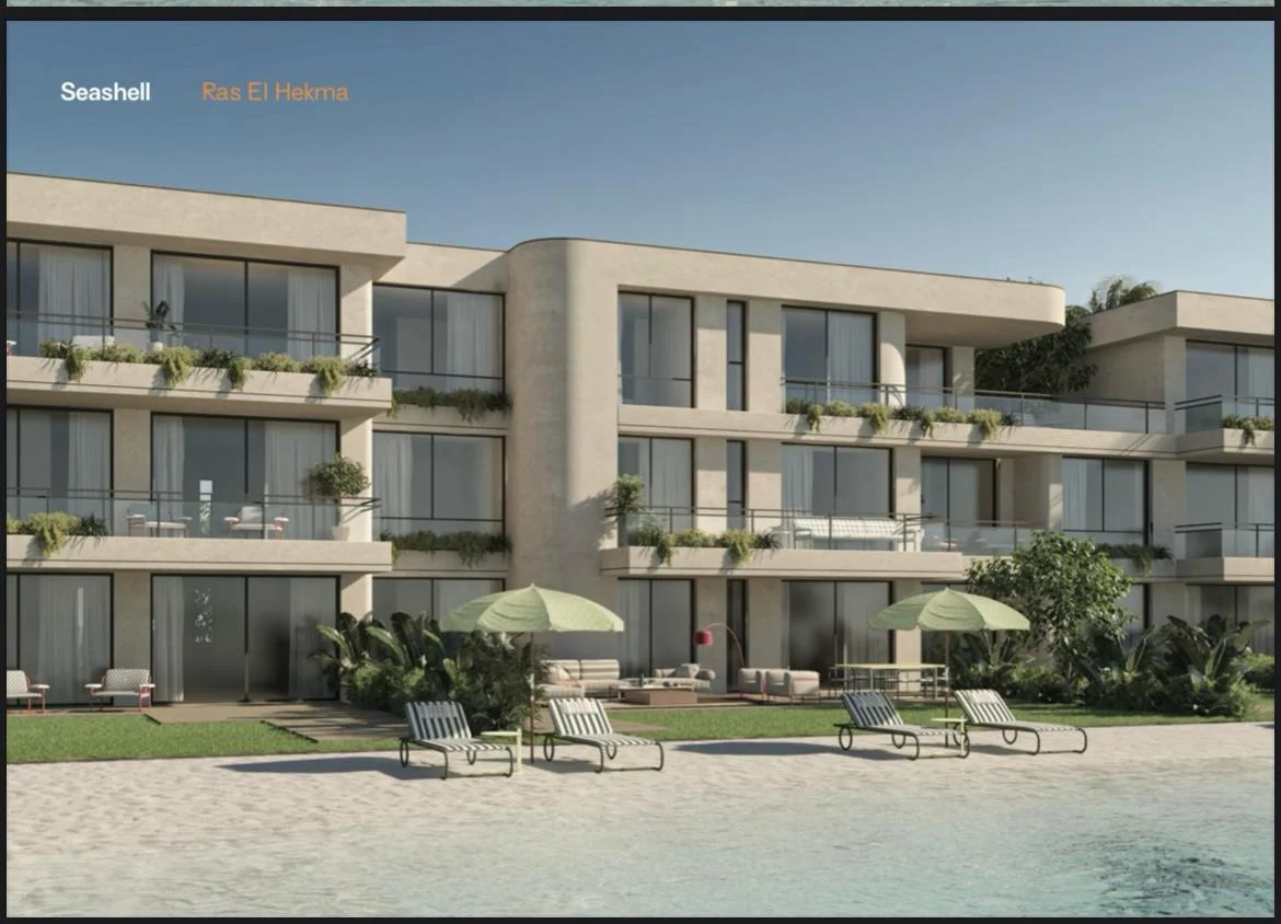 Seashell Ras El Hekma — Fully Finished 1‑Bedroom Chalet for Sale