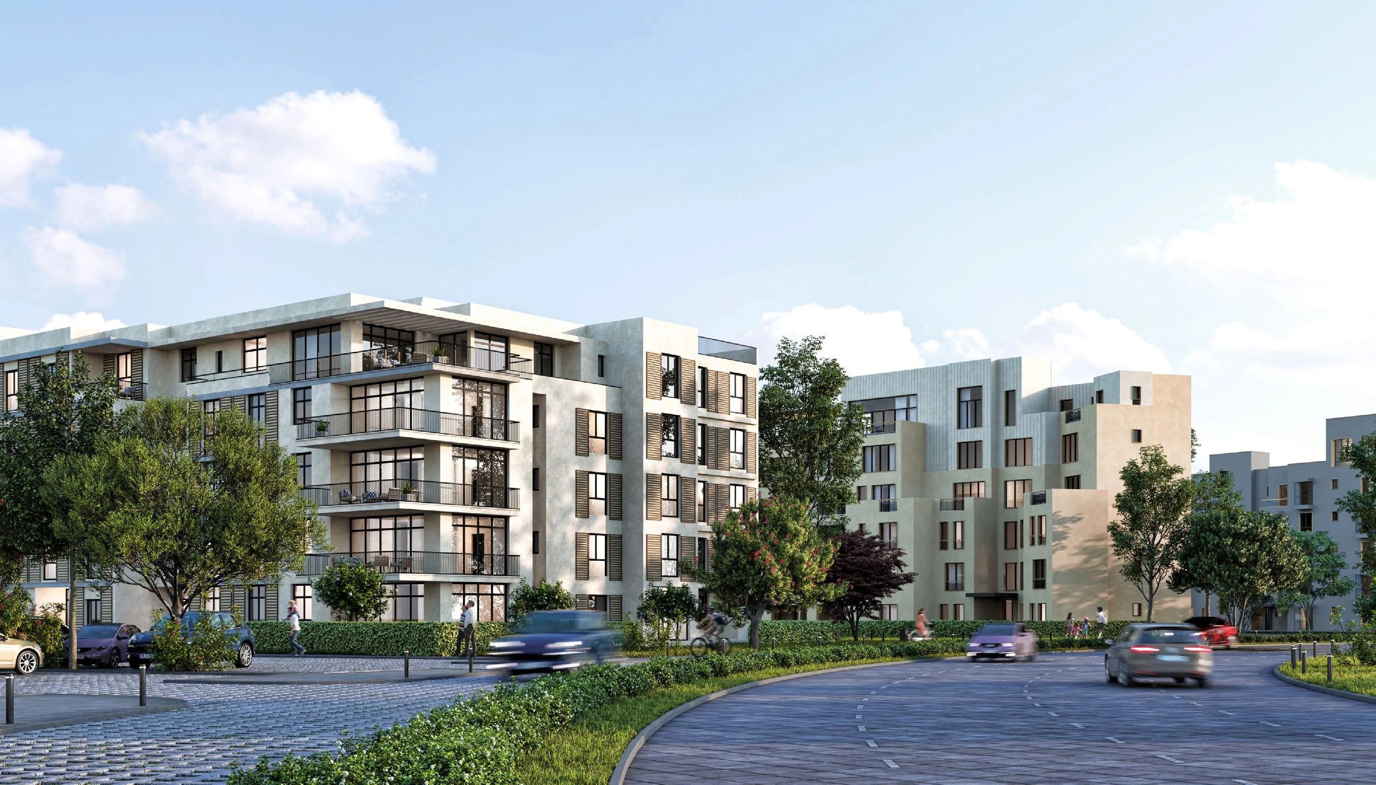 1-Bedroom Apartment for Sale in O West (Orascom) — 84 m², Core Finish, 1st Floor